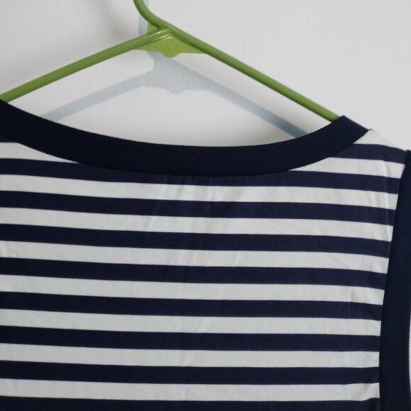 VENUS Women's Striped/Colorblock Tank Top Navy + White +Yellow Size Medium - Picture 7 of 8